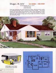 From 1900 to about 1920 house plans are often seen in plan books with and without bathrooms. 130 Vintage 50s House Plans Used To Build Millions Of Mid Century Homes We Still Live In Today Click Americana