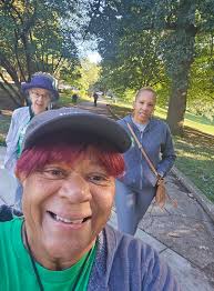 Morning walk at the park with Frazier Footsteps group