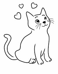 Outline cat images black and white. Black And White Cat Images Clip Art