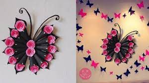 Maybe you would like to learn more about one of these? Easy Diy Butterfly And Rose Wall Decor Wonderful Teen Kids Bedroom Wall Decor Youtube