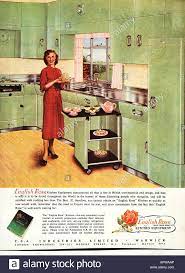 Download This Stock Image 1950s Kitchen English Rose Design Advertisement 1958 Editorial Us Old Style Kitchen Garage Conversion Granny Flat Mid Century Garage