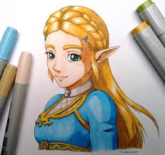Silent Princess Zelda Drawing Zelda Art Copic Drawings