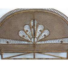 Rattanbetten sind in afrika und asien schon lange bekannt und geschätzt. Original Vintage Rattan Bett Kopfteil Emmanuelle