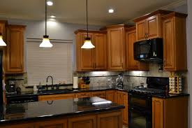 natural cherry custom kitchen cabinets