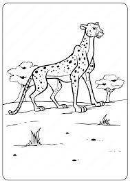 Color cute cartoon leopard by numbers. Pin On Animals