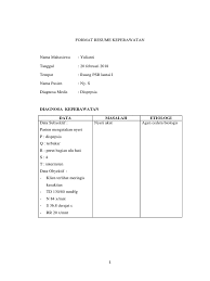 Etiologi cedera kepala merupakan salah satu penyebab kematian dan kecacatan utama pada kelompok usia produktif dan sebagian besar terjadi akibat kecelakaan lalu lintas (mansjoer, 2000:3). Resume Nyeri