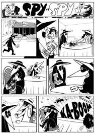 Black And White Spy Cartoon Spy Vs Spy Cats Funny Cartoon Cartoon Jokes Comic Strips