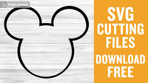 It's been awhile but here is another free svg. Mickey Head Outline Svg Free Cutting Files For Silhouette Free Download Youtube