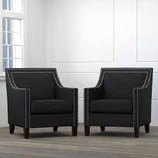 Victor Fabric Black Accent Chairs 2 Pack Inexpensive Living Room Accent Chairs For Living Room Accent Chairs