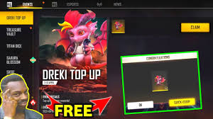 It offers players a loot box and a gloo wall skin as rewards for purchasing. How To Get New Dreki Pet At No Cost From Free Fire S Dreki Top Up Event Creators Empire