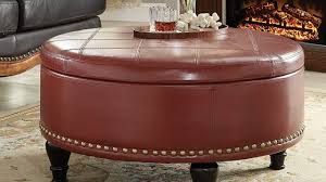 An ottoman coffee table, also known as a cocktail ottoman, offers a stylish and functional accent to the living room.perfect for extra seating, setting serveware or holding a drinks tray, it's a great centerpiece amongst sofas and loveseats.check out our wide selection of styles to match the decor of your space. 10 Best Round Leather Storage Ottoman Coffee Tables Homeluf Com