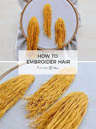 From the slight waves to the extra curly hair make yourself an embroidered portrait. How To Embroider Hair 3 Ways To Stitch A Hairstyle Pumora All About Hand Embroidery Embroidery Hoop Art Embroidery Stitches Tutorial Embroidery Stitches