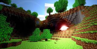 Minecraft cube ground name font. Minecraft World Backgrounds Wallpaper Cave