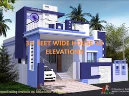 Feet Wide House 3d Elevations Youtube Front Wall Design House Elevation House Designs Exterior