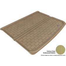 3d Maxpider 2003 2010 Porsche Cayenne Vw Touareg All Weather Cargo Liner In Tan With Carbon Fiber Look Beige 2010 Ford Explorer Carbon Fiber Volkswagen