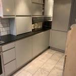 White gloss kitchen units granite worktop google search. Wickes Madison Grey Gloss Handleless Wall Unit 300mm Wickes Co Uk