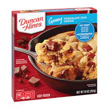 Very popular recipe, both at work and chip cookie recipe 1 box strawberry cake mix (we prefer duncan hines brand, not pillsbury) 1/2 cup oil 1 egg 2 tablespoons water 3/4 pkg of choc. Chocolate Chip Cookie Frozen Treat Duncan Hines