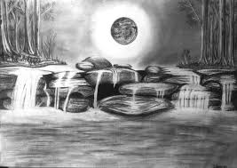 Drawn hand drawn waterfall drawings easy forest waterfall drawing. Easy Drawing Of Waterfall Novocom Top