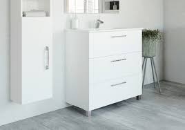 When you buy a three posts™ belton 24 single bathroom vanity set online from wayfair, we make it as easy as possible for you to find out when your product will be delivered. 24 Bathroom Vanity Cabinet Set Glossy White Lacquered 3 Drawers Sink Black Mirror
