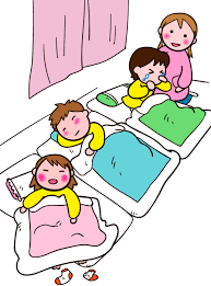 保育園 幼稚園にて 朝 お迎えの挨拶 かけっこ お昼 お昼寝 先生と園児ほかのイラスト ゴゴンのイラスト素材kan 昼寝 イラスト 幼稚園