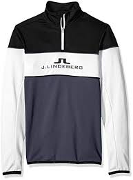 J Lindeberg Mens Kimball Striped Midlayer Jacket
