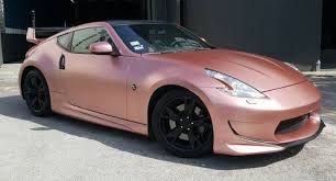 Black And Rose Gold Car Wrap My Friend S Dream Car Rose Gold Car Gold Car Matte Cars