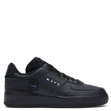 The nike air force 1. Nike Air Force 1 Type Low Black Blue Pluggi