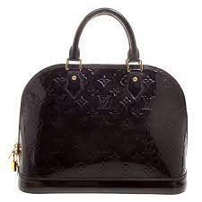 Safe shipping and easy returns. Louis Vuitton Amarante Monogram Vernis Alma Pm Bag Louis Vuitton Tlc