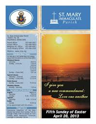 Fifth Sunday of Easter April 28, 2013