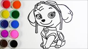 Patrulla Canina Para Colorear Sky