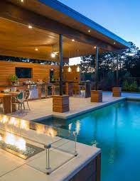 The living room is like an atrium where to one side spiral staircase rises two stories, each upper level being a loft space overlooking the living room. 75 Beautiful Modern Pool Pictures Ideas August 2021 Houzz