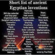 Listing Of Ancient Egyptian Inventions Paved Roads Seriously Okay Good To Know Egypt History Ancient History Egyptian History