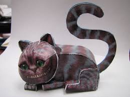 How do you make a cat tail out of fabric? Chesire Cat A Paper Model Papercraft On Cut Out Keep Creation By Melissa K