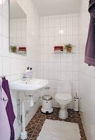 Shelves suspended from long double c hooks and eye bolts lend an industrial, yet elegant storage area to a small bathroom. College Apartment Bathroom Decor Elegant Cool College Apartment Layjao