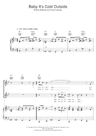 Ella Fitzgerald Louis Jordan Baby It S Cold Outside Sheet Music Pdf Notes Chords Christmas Score Piano Vocal Guitar Download Printable Sku 125304