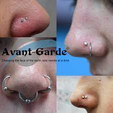 Awesome Double Nostril Piercings In So Many Different Styles What S Your Favorite Rk Double Nostril Piercing Nose Ring Nostril Hoop Ring