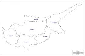 Și toate hărțile cipru tipărit. Cipru Harta Contur Harta Cipru Outline Europa De Sud Europa