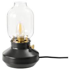 tarnaby table lamp with led bulb anthracite ikea ikea table lamp table lamp led bulb