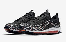Black And Orange Air Max 97 Nike Air Max 97 Jdi Just Do It Black Total Orange Us Mens Shoe Sizes At8437 001 Nike Air Max Nike Air Nike Air Max 97