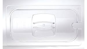 1 3 Size Cold Food Pan Lids Fg121p86clr Insert Pan Handled Notched Cover 1 3 Size Clear Rubbermaid Commercial Products