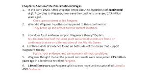 Warm Up Warm Up Read The Using Evidence To Reconstruct Pangaea Worksheet Today S Goal Today S Goal What Does Pangaea Teach Us About The Lithosphere Ppt Download