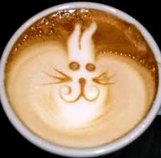 Coffee Art Bunny Rabbit Latte Coffee Art Cappuccino Art Latte Art