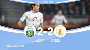 15.06.2021 аргентина 1:1 чили 09.06.2021 колумбия 2:2 аргентина 04.06.2021 аргентина 1:1 чили 18.11.2020 перу 0:2 аргентина. Argentina 2 2 Uruguay Messi Rescues Draw In Israel International Friendly