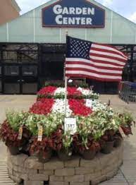 Red White And Blue Display At Lowe S Sevillefarms Garden Center Displays Garden Center Garden Projects