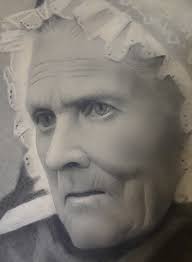 Adventuring inside Cortland County Historical Society This drawing of Lucy  Judd Terrell is tucked away with other similar drawings. Our records do not  tell us who the artist was or when the