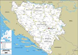 The population density in bosnia and herzegovina is 64 per km 2 (167 people per mi 2 ). Bosnia And Herzegovina Map Road Worldometer