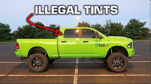 Some miscellaneous regulations include the requirement of dual side mirrors if the vehicle's rear window is tinted. How To Have 5 Tint And Not Get A Ticket Illegal Tint Youtube