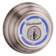 If you ever forget to lock your door on the way out, the kwikset kevo can make your life easy by doing it automatically whenever you leave the house. Satin Nickel Kevo Traditional Touch To Open Smart Lock 1st Gen Kwikset