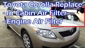 Your vehicle's cabin air filter has a very important job. Change Toyota Corolla In Cabin Air Filter Engine Air Filter 2006 2013 Youtube