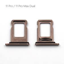 The tray fits only one way. 5pcs New Dual Sim Card Holder Slot Replacement For Iphone 11 Pro Max Sim Card Tray Adapter With Waterproof Seal Rubber Sim Card Adapters Aliexpress